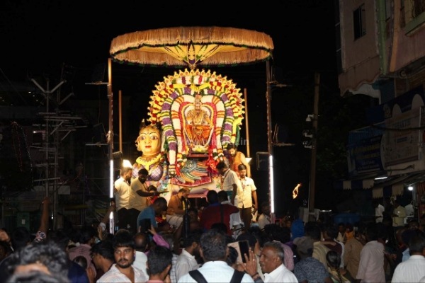 திருவண்ணாமலை தீபத் திருவிழாவை முன்னிட்டு ஸ்ரீ துர்க்கை அம்மன் திருவீதி உலா!