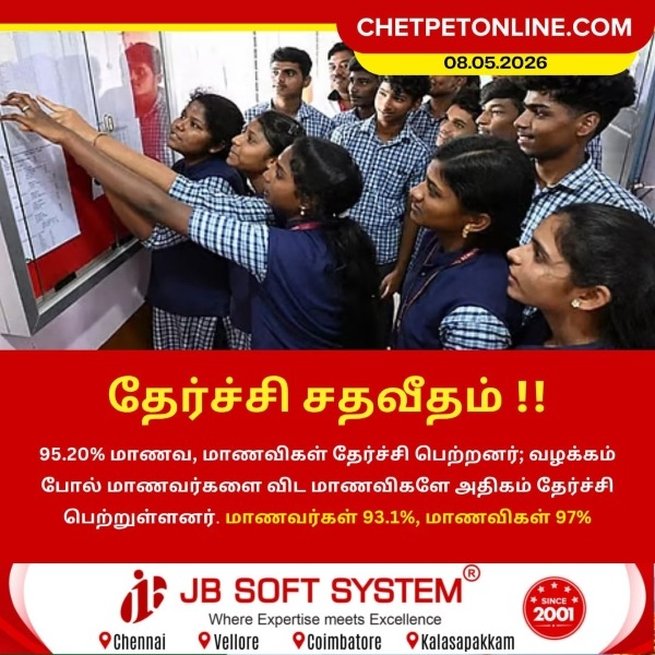 பிளஸ் 2 தேர்ச்சி சதவீதம்!